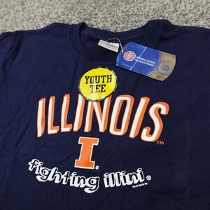 NEW Notre Dame Fighting Irish Shirt Boys M Blue NCAA Illini Football Kids Youth
